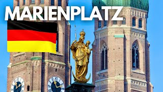 🇩🇪 Walking Around Marienplatz Munich, Germany (Walk Tour) 4K