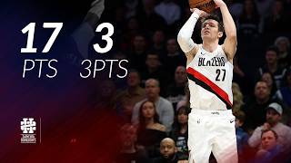 Vit Krejci 17 pts 3 threes vs Wolves 25/26 season