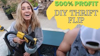 Ridiculously Easy DIY Thrift Flip | How We Made 500% Profit In One Weekend