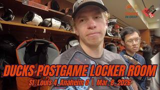 Jackson LaCombe: "We just couldn't figure it out." | Ducks shut out, 0-for-5 on power play by Blues