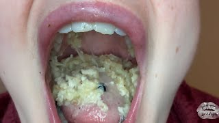 Up Close Eating Pasta | Open Mouth Chewing | Food Shown | No Talking | ASMR