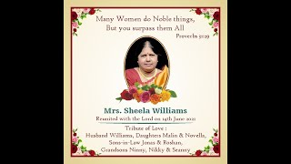 40th Day Memorial Service - Mrs.Sheela Williams