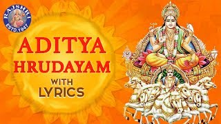 Aditya Hrudayam Stotram Full With Lyrics | Mantra For Courage & Meditation | Mantra From Ramayana