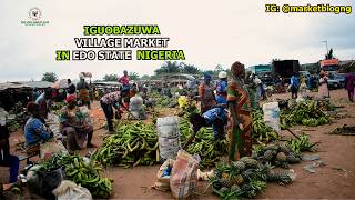 IGUOBAZUWA VILLAGE MARKET EDO STATE NIGERIA IN WEST AFRICA pt 1