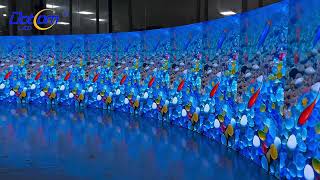 P1.25 #curved  #ledscreen : Next-level #visual  impact! #leddisplay #ledfactory