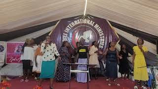 WOMEN AT ZURIEL INTERNATIONAL MINISTRIES PRAISING GOD FOR HIS KINDNESS.