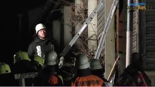 Bissingen, Brand in Tierstallung mit 5 verendeten Tieren