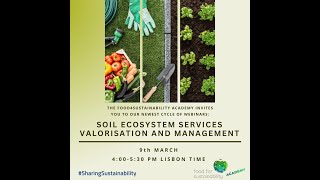 Webinar #2.1 Soil ecosystem services: valorisation and management