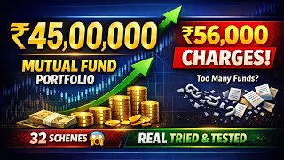 ₹45 Lacs Mutual Fund Portfolio! ₹56,000 charges ! Real Returns Real Charges🥺🥺