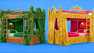 CHEAP vs LUXURY Room Makeover 💎 Best DIY Room Ideas