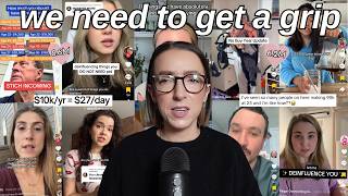 reacting to deinfluencing tiktok