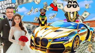 FRANKLIN TOUCH ANYTHING BECOME GOLD || EVERYTHING IS FREE IN GTA 5 | FRANKLIN KI SHAADI | SNAKERIFLE