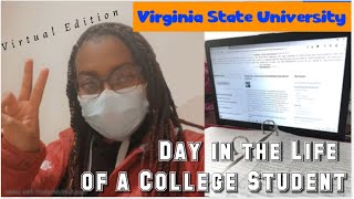 Day in the Life Of A College Student | HBCU Edition | Covid-19 | Virtual Classes | VSU