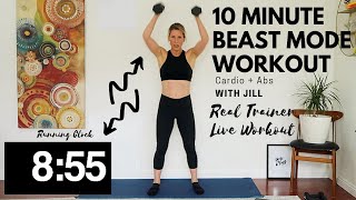 10 min Beast Mode Workout | Live Workout | PURE SWEAT