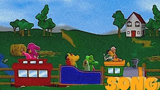 Down By The Station! 💜💚💛 | Barney | SONG | SUBSCRIBE