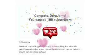 Thank the 100 subscribers of the channel