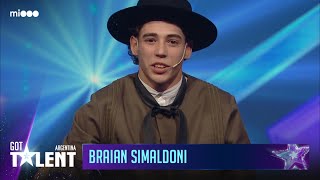 Braian Simaldoni - Payador | Auditions | Got Talent Argentina 2023