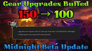 Gearing Upgrade Cost changes in Midnight | Easier to Understand | Spend Less Crests!
