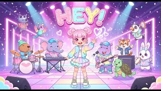 Lina Pop & Animal Band: Candy Arena Concert 🎤✨ | Cute Bedtime Story & Sing-Along for Kids