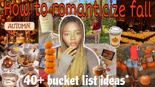 How to romanticize fall🍂 *fall bucket list ideas* 