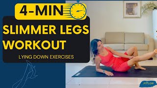4-Minute Slimmer Legs Workout | Slim Thighs & Legs Workout | thin legs workout from fat