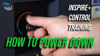 Milltronics INSPIRE+ Control Training: Power Down Machine