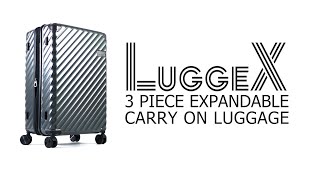 Best Travel Luggage?! - Unboxing 2023 - LUGGEX High End Carry On Luggage Set - Review Central