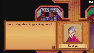 Stardew Valley - Evelyn Four Hearts Event