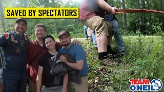Rally Spectators Save the Day