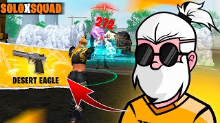 IMPOSSIBLE!! I PLAYED SOLO VS SQUAD ONLY ON DESERT STYLE IN RANKED MATCHES