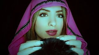 ASMR Brain Melting 😴 Fluffy Mic Gentle Scratching/ Tk, Shh, Relax