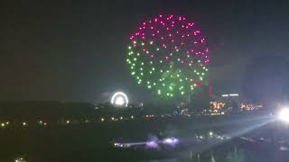 Fire works at niagara falls Newyork