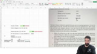 Concordia COMM 305 CVP Problem & Explanation w/ Rameez