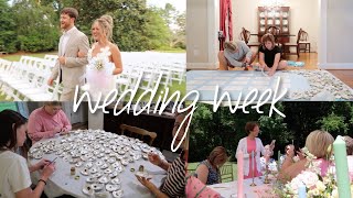 VLOG! rehearsal dinner, new hair style, bridesmaid luncheon, wedding week!