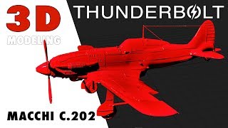 ✏️ Plane Macchi C  202 | 3D Modeling