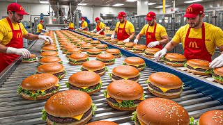 How McDonald's Hamburgers Are Made In Factory