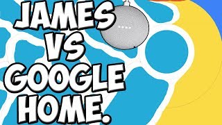 James plays Mad libs with Google Home: (Google Home Abuse)