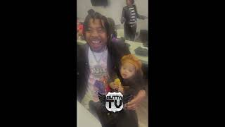 Webbie With His Grandbaby and shooting a Video Gutta TV