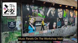 Music Panels On The Workshop Wall
