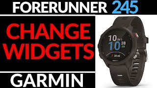 Add or Remove Widgets - Garmin Forerunner 245 Tutorial