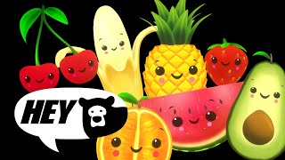 Hey Bear Sensory - Disco Fruit Party! -  Dancing Fruit with Cumbia Music!