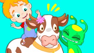 Groovy The Martian sings Lola Cow song | Nursery Rhymes for kids