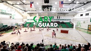 Cary Varsity Guard performing “The Love Letter” at Cary Friends & Family Indoor Showcase, 3/24/2023