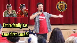 Comedian brings VETERAN on stage and EARNS his RESPECT (and LAUGHTER)