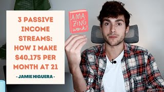 Passive Income, online business, side hustles & business ideas- How Jamie Makes $40K Per Month at 21