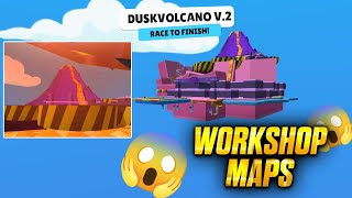 Insane Trending Stumble Guys Workshop Map DUSKVOLCANO V.2 STUMBLE GUYS PART 5