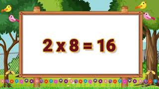 Table of 2 | 2 times table | for kids | 2 ka table