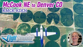 Microsoft Flight Simulator Grand Island McCook NE-Denver CO King Air 350i Twin-Engine