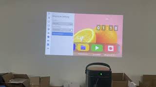 How to change the calibration of  UFO U80Max projector to automatic focus and automatic trapezoid