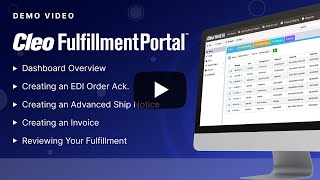 Web EDI Integration Portal | Cleo Fulfillment Portal Demo